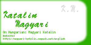 katalin magyari business card